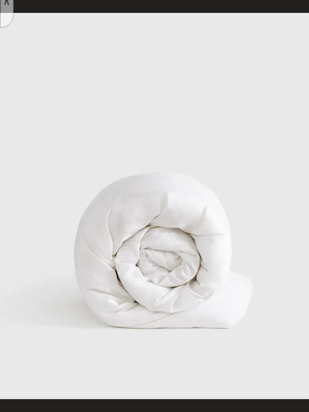 Quince Twin Lightweight White Down-Alternative Comforter